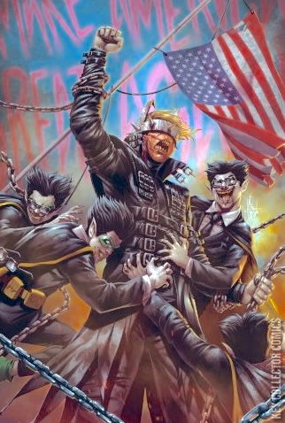 Cover art for Donald Who Laughs vs. Dark Brandon, The #1 