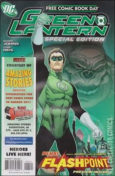 Variant Cover for Free Comic Book Day 2011: Green Lantern / Flashpoint Special Edition #1