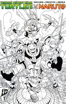 Variant Cover for Teenage Mutant Ninja Turtles / Naruto #1