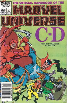 Variant Cover for The Official Handbook of the Marvel Universe #3