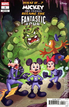 Variant Cover for What If?...Mickey and Friends Became the Fantastic Four #1