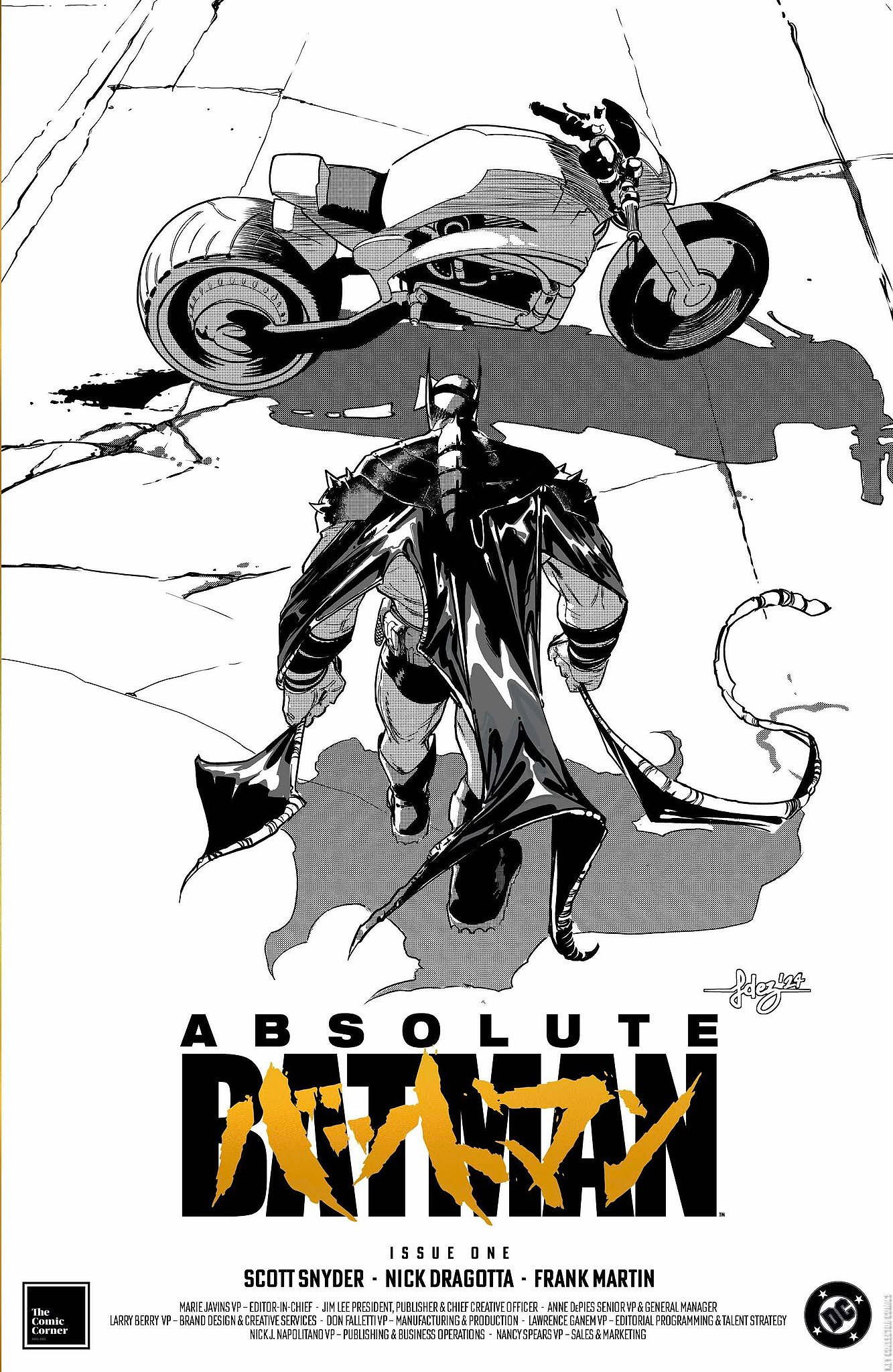 Absolute Batman #1 4th Print Published January 2025 |