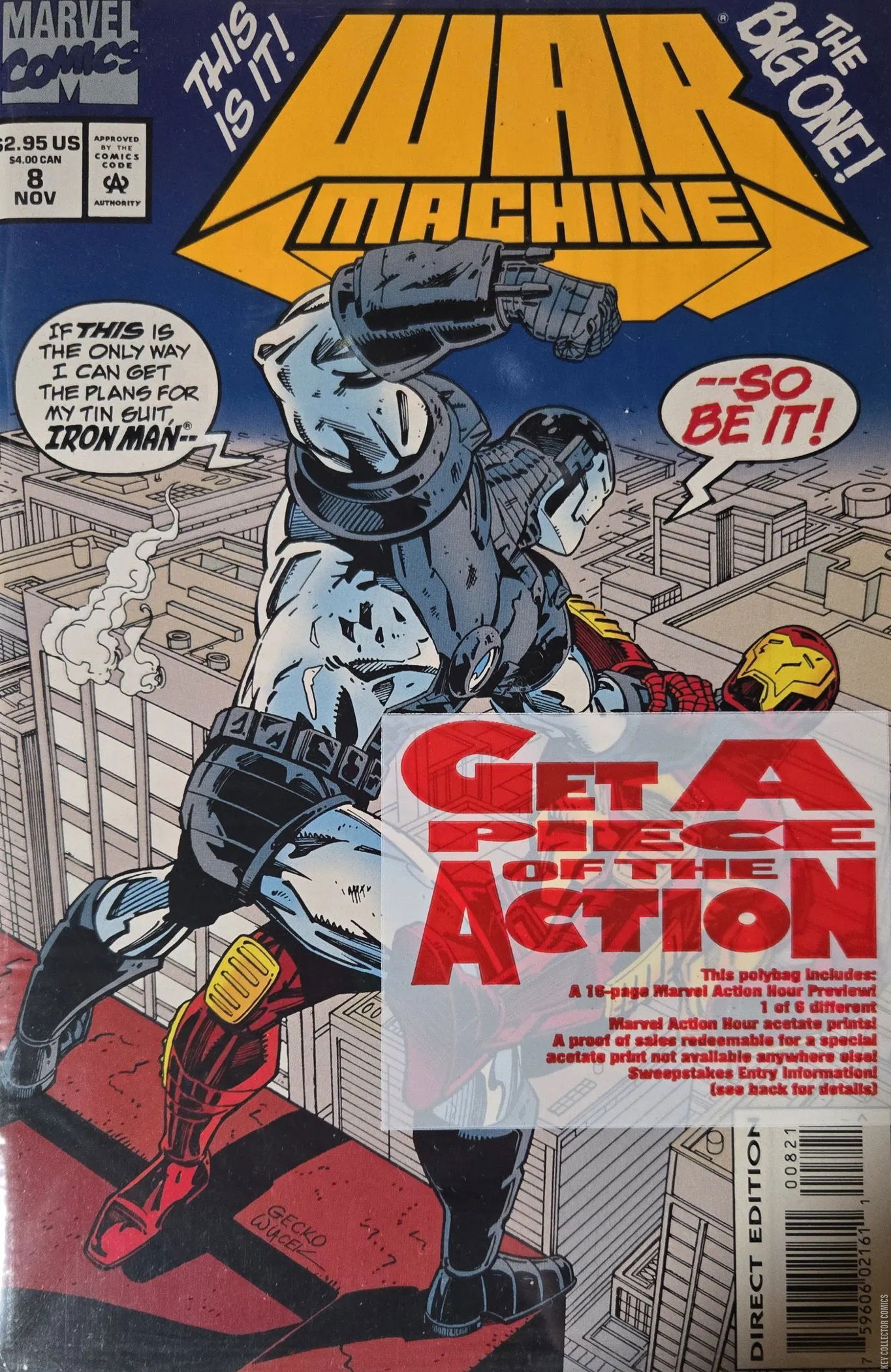 Variant Cover for War Machine #8