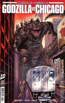 Variant Cover for Godzilla vs America: Chicago