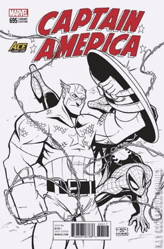 Variant Cover for Captain America #695
