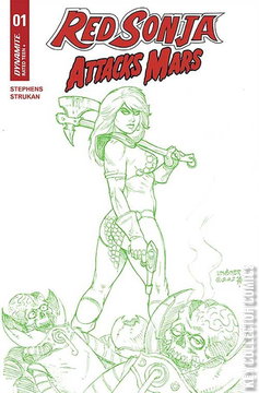 Variant Cover for Red Sonja Attacks Mars #1
