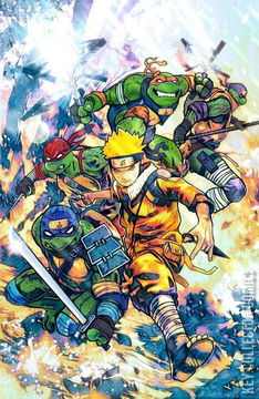 Variant Cover for Teenage Mutant Ninja Turtles / Naruto #1