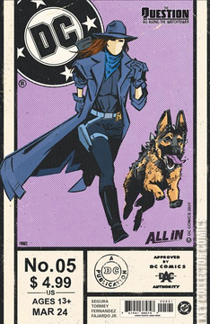 Variant Cover for Question: All Along the Watchtower #5