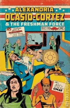 Variant Cover for Alexandria Ocasio-Cortez and the  Freshman Force: Who Dis #1