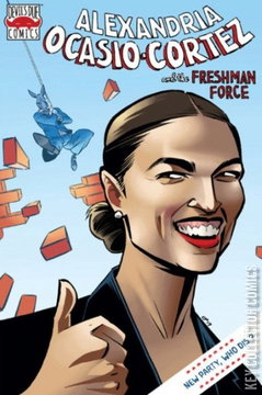 Variant Cover for Alexandria Ocasio-Cortez and the  Freshman Force: Who Dis #1