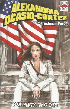 Variant Cover for Alexandria Ocasio-Cortez and the  Freshman Force: Who Dis #1
