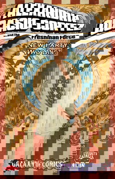 Variant Cover for Alexandria Ocasio-Cortez and the  Freshman Force: Who Dis #1