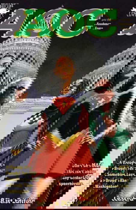 Variant Cover for Alexandria Ocasio-Cortez and the  Freshman Force: Who Dis #1