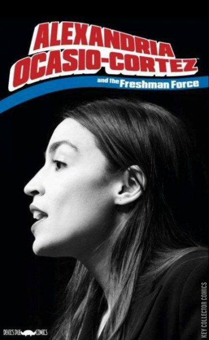Variant Cover for Alexandria Ocasio-Cortez and the  Freshman Force: Who Dis #1