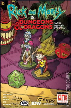 Variant Cover for Rick and Morty vs. Dungeons & Dragons #1