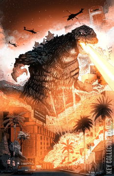 Variant Cover for Godzilla vs America: Los Angeles