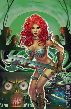 Variant Cover for Red Sonja Attacks Mars #3