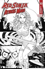 Variant Cover for Red Sonja Attacks Mars #3