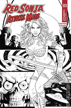 Variant Cover for Red Sonja Attacks Mars #3