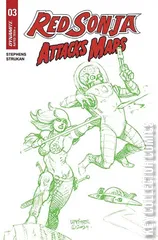Variant Cover for Red Sonja Attacks Mars #3