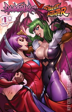 Variant Cover for Darkstalkers x Street Fighter: Blood Throne #1