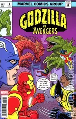 Variant Cover for Godzilla vs Avengers #1