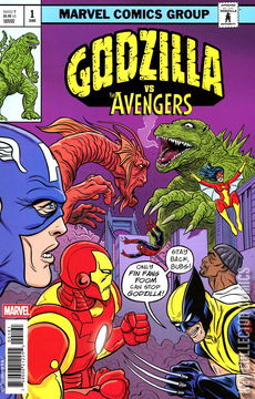 Variant Cover for Godzilla vs Avengers #1