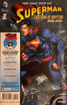 Variant Cover for Free Comic Book Day 2013: Superman - Last Son of Krypton #1