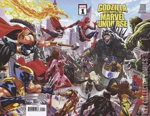 Cover for Godzilla Destroys the Marvel Universe #1