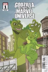 Variant Cover for Godzilla Destroys the Marvel Universe #1
