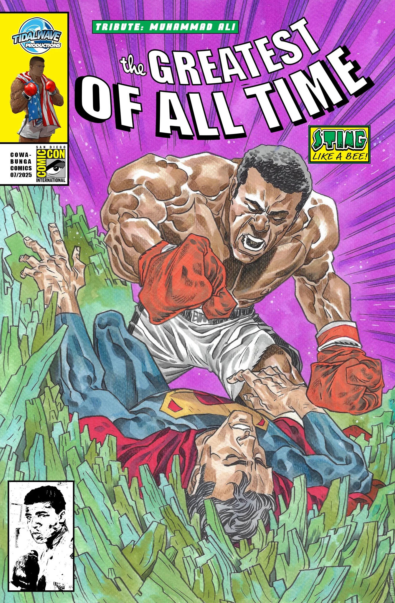 Tribute: Muhammad Ali Cow-Abunga Comics Published July