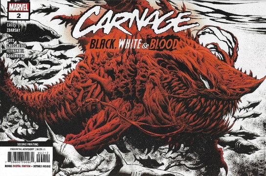 Variant Cover for Carnage: Black, White and Blood #2