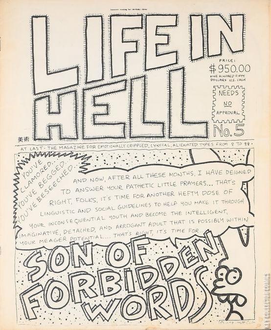 Cover art for Life in Hell #5
