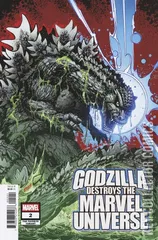 Variant Cover for Godzilla Destroys the Marvel Universe #2