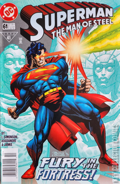Variant Cover for Superman: The Man of Steel #61