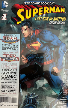 Variant Cover for Free Comic Book Day 2013: Superman - Last Son of Krypton #1