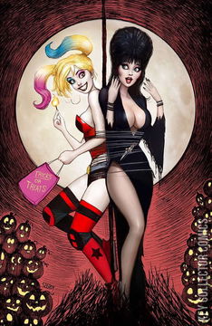 Variant Cover for Harley Quinn x Elvira #1