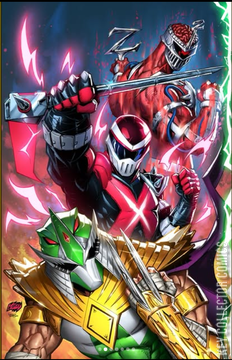 Variant Cover for Mighty Morphin Power Rangers / Teenage Mutant Ninja Turtles #1