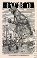 Variant Cover for Godzilla vs America: Boston