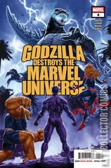 Cover for Godzilla Destroys the Marvel Universe #4