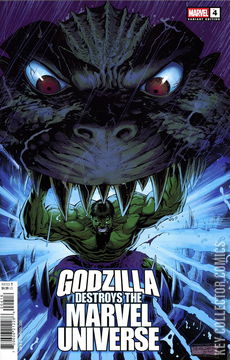 Variant Cover for Godzilla Destroys the Marvel Universe #4