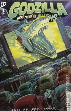 Variant Cover for Godzilla: Here There Be Aliens #3