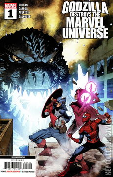 Variant Cover for Godzilla Destroys the Marvel Universe #1