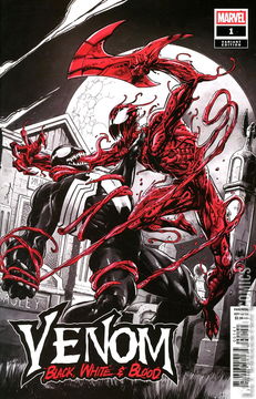 Variant Cover for Venom: Black, White & Blood #1