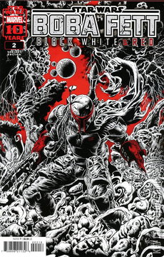 Variant Cover for Star Wars: Boba Fett - Black, White & Red #2