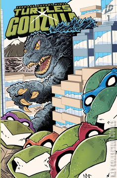Variant Cover for Teenage Mutant Ninja Turtles x Godzilla #1