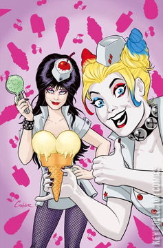 Variant Cover for Harley Quinn x Elvira #2