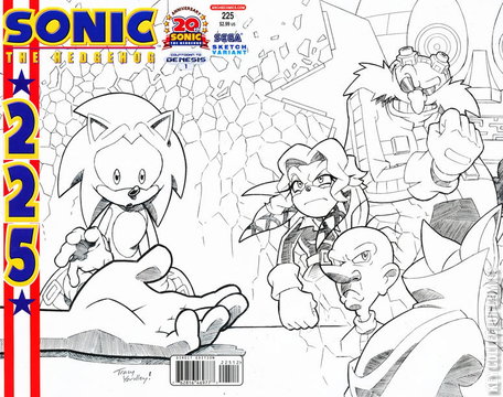 Variant Cover for Sonic the Hedgehog #225