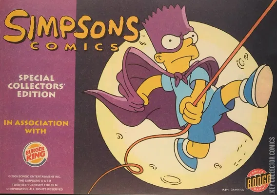 Simpsons Comics Burger King Special