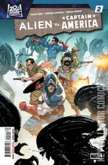Cover for Alien vs. Captain America #2